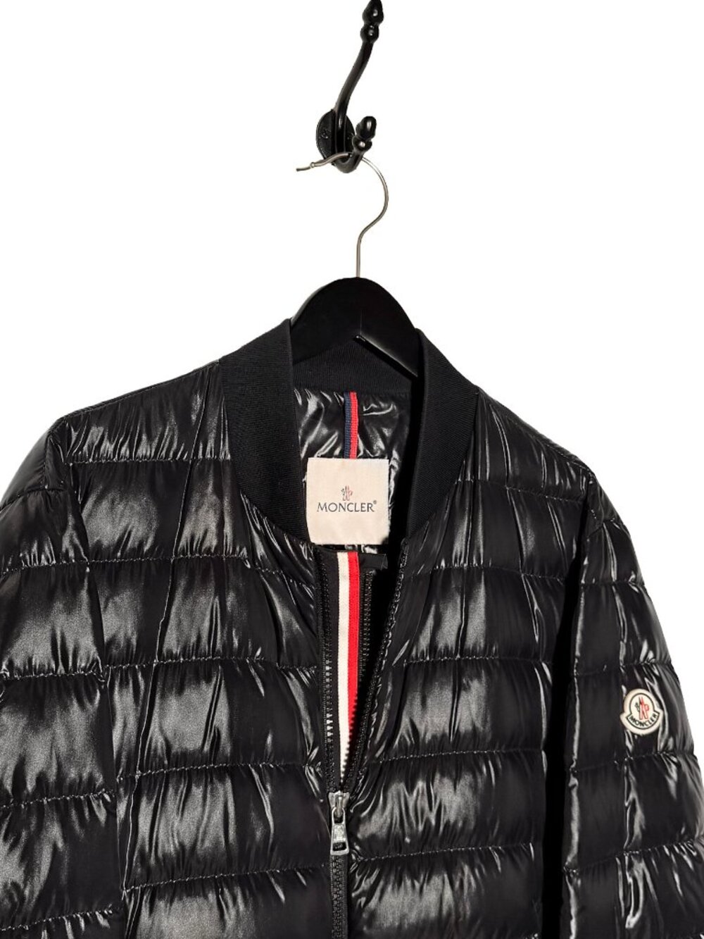 Moncler Black Perouges Quilted Light Down Bomber Jacket - Picture 4 of 15